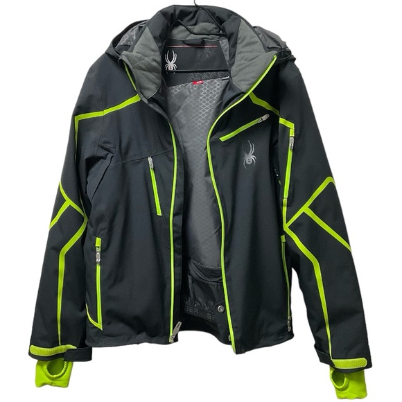 🕷️Spyder XTL Warm Thinsulate Insulation Multi Pocket Hooded Zipper Jacket! - Picture 2 of 11